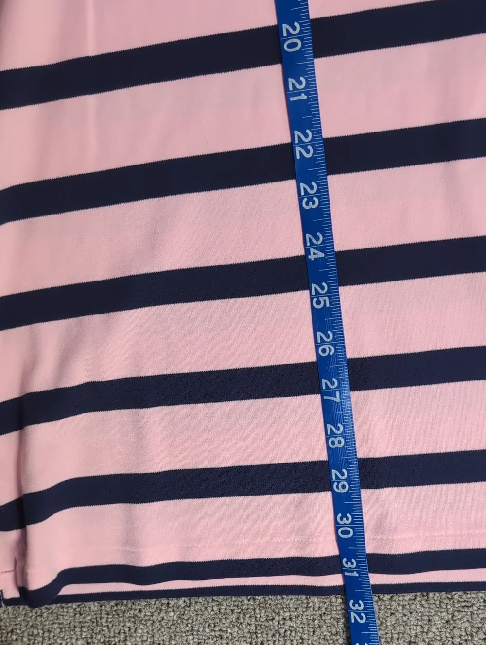 Polo Ralph Lauren Classic Fit Cotton Polo Size XXL Pink/Blue Striped White Pony